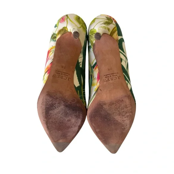 J. Crew Women's Elsie In Ratti Into The Wild Print Pumps 7.5